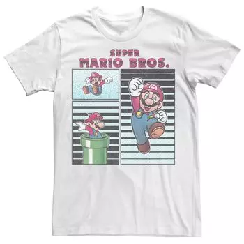 Мужская футболка с рисунком Nintendo Freeze Frames Licensed Character