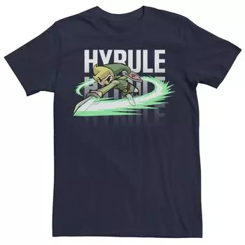 Мужская футболка с рисунком Nintendo Legend Of Zelda Link Hyrule Slash Licensed Character