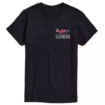 Мужская футболка с рисунком Northwaters Fish Licensed Character, черный