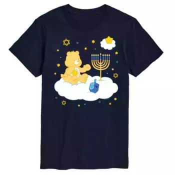 Мужская футболка с рисунком облаков Хануки от Care Bears Licensed Character, синий