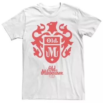 Мужская футболка с рисунком Pabst Old Milwaukee Crest Licensed Character