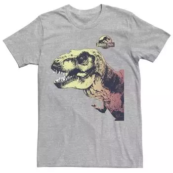 Мужская футболка с рисунком «Парк Юрского периода T-Rex Sunset Color Fil» Licensed Character
