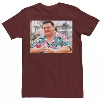 Мужская футболка с рисунком «Парк Юрского периода» Dennis Nedry Licensed Character