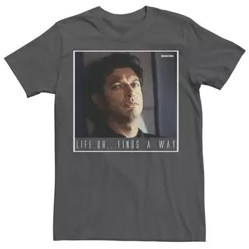 Мужская футболка с рисунком «Парк Юрского периода» Ian Malcolm Life Finds A Way Licensed Character