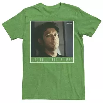 Мужская футболка с рисунком «Парк Юрского периода» Ian Malcolm Life Finds A Way Licensed Character