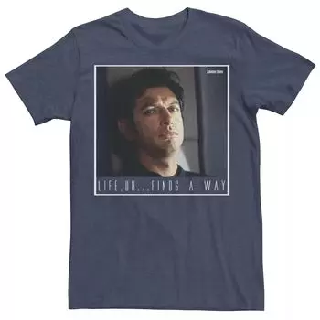 Мужская футболка с рисунком «Парк Юрского периода» Ian Malcolm Life Finds A Way Licensed Character