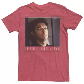 Мужская футболка с рисунком «Парк Юрского периода» Ian Malcolm Life Finds A Way Licensed Character