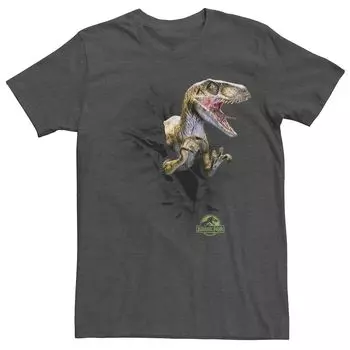 Мужская футболка с рисунком «Парк Юрского периода Ripping Velociraptor» Licensed Character
