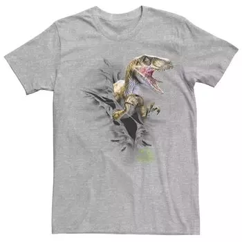 Мужская футболка с рисунком «Парк Юрского периода Ripping Velociraptor» Licensed Character