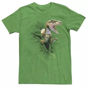 Мужская футболка с рисунком «Парк Юрского периода Ripping Velociraptor» Licensed Character