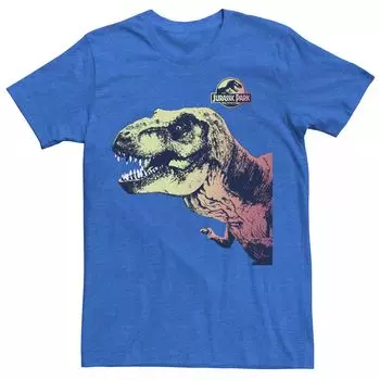 Мужская футболка с рисунком «Парк Юрского периода T-Rex Sunset Color Fil» Licensed Character