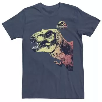 Мужская футболка с рисунком «Парк Юрского периода T-Rex Sunset Color Fil» Licensed Character