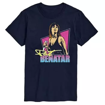 Мужская футболка с рисунком Pat Benatar Cameo Licensed Character, темно-синий
