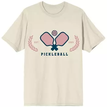 Мужская футболка с рисунком Pickleball League Licensed Character, кремовый