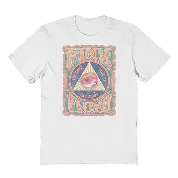 Мужская футболка с рисунком Pink Floyd All Seeing Eye Licensed Character, белый