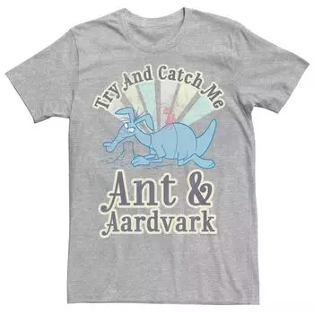 Мужская футболка с рисунком Pink Panther Ant And Aardvark Try And Catch Me Licensed Character