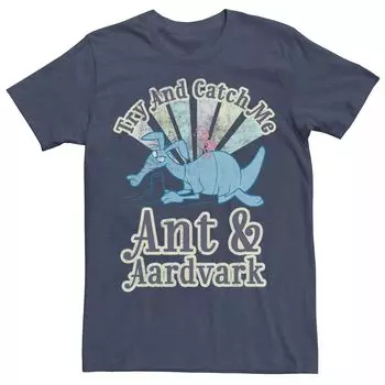 Мужская футболка с рисунком Pink Panther Ant And Aardvark Try And Catch Me Licensed Character