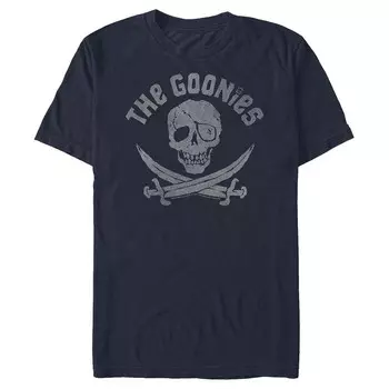 Мужская футболка с рисунком пиратского черепа The Goonies Licensed Character, темно-синий