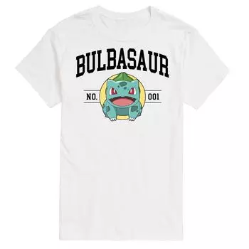 Мужская футболка с рисунком Pokemon Bulbasaur № 1 Licensed Character