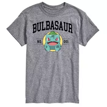 Мужская футболка с рисунком Pokemon Bulbasaur № 1 Licensed Character