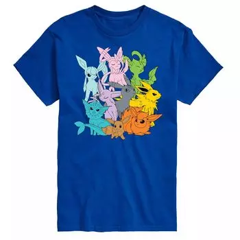 Мужская футболка с рисунком Pokemon Eevolutions Licensed Character