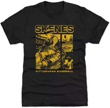 Мужская футболка с рисунком Пола Скинса 500 LEVEL Pittsburgh Pirates