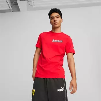 Мужская футболка с рисунком PUMA Scuderia Ferrari, цвет Rosso Corsa