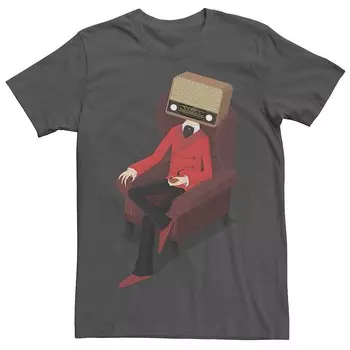 Мужская футболка с рисунком Radiohead Comfy Arm Chair Licensed Character, цвет Charcoal