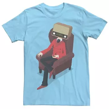 Мужская футболка с рисунком Radiohead Comfy Arm Chair Licensed Character, цвет Light Blue