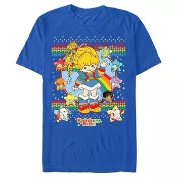 Мужская футболка с рисунком Rainbow Brite Star Icons Licensed Character, цвет Royal