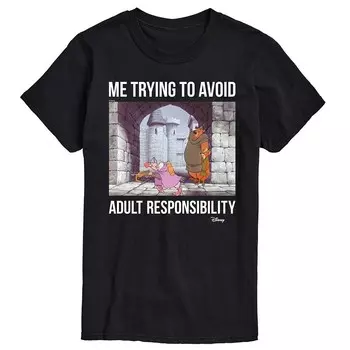 Мужская футболка с рисунком Робин Гуда Disney's, черный