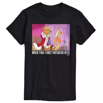 Мужская футболка с рисунком Робин Гуда Disney's, черный