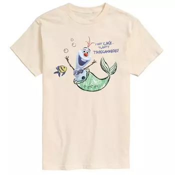 Мужская футболка с рисунком Русалки Олафа Disney's Frozen