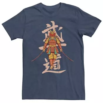 Мужская футболка с рисунком Samurai Way Licensed Character, цвет Navy Heather
