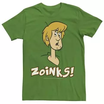 Мужская футболка с рисунком Scooby-Doo Shaggy Zoinks Licensed Character