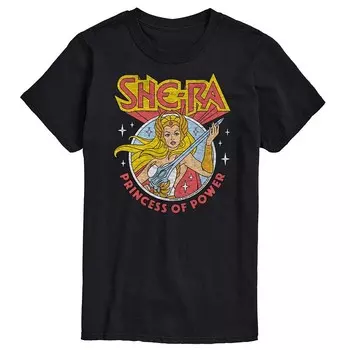 Мужская футболка с рисунком SheRa Princess Of Power Licensed Character, черный