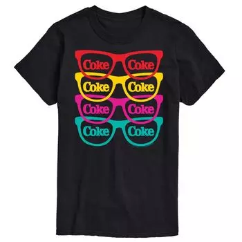 Мужская футболка с рисунком солнцезащитных очков CocaCola Coke Licensed Character