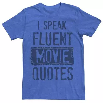 Мужская футболка с рисунком Speak Movies Licensed Character, цвет Royal Heather
