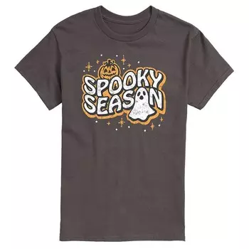 Мужская футболка с рисунком Spooky Season Licensed Character, цвет Charcoal