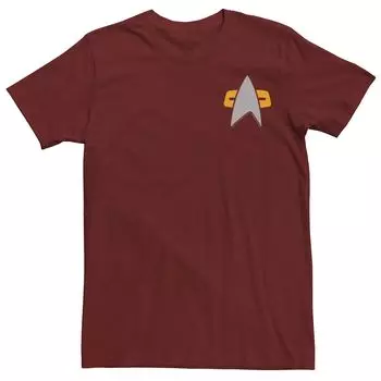 Мужская футболка с рисунком Star Trek Deep Space Nine Delta Badge Licensed Character
