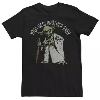 Мужская футболка с рисунком Star Wars Yoda Best Brother Ever Licensed Character