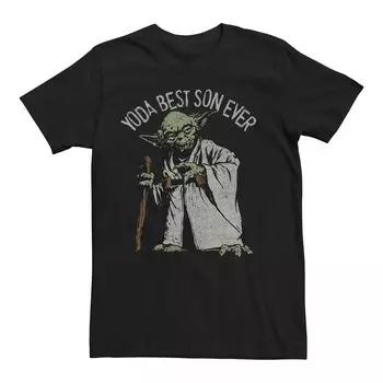 Мужская футболка с рисунком Star Wars Yoda Best Son Ever Licensed Character