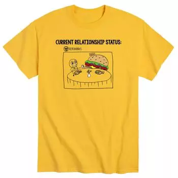 Мужская футболка с рисунком статуса отношений Licensed Character