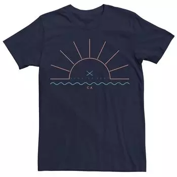 Мужская футболка с рисунком Sunrise Surf CA Licensed Character