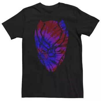 Мужская футболка с рисунком тай-дай с маской Marvel Black Panther Licensed Character