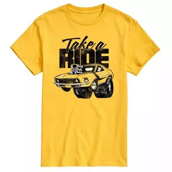 Мужская футболка с рисунком Take A Ride Licensed Character