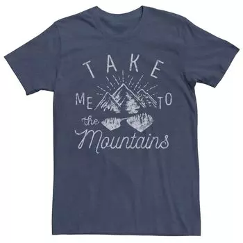 Мужская футболка с рисунком Take Me To The Mountains Licensed Character