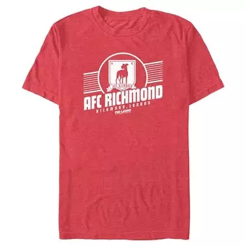 Мужская футболка с рисунком Ted Lasso AFC Richmond Licensed Character, цвет Red Heather