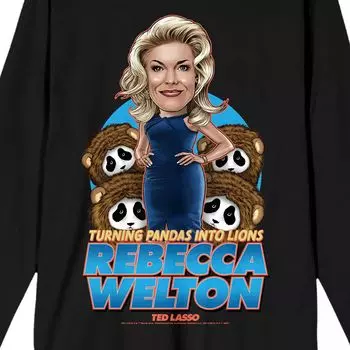 Мужская футболка с рисунком Ted Lasso Rebecca Welton "Turning Pandas Into Lions" Licensed Character