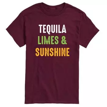 Мужская футболка с рисунком Tequila Limes & Sunshine Licensed Character